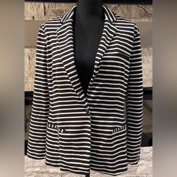 Mossimo‎ size XXL black and white striped blazer - Picture 1 of 14